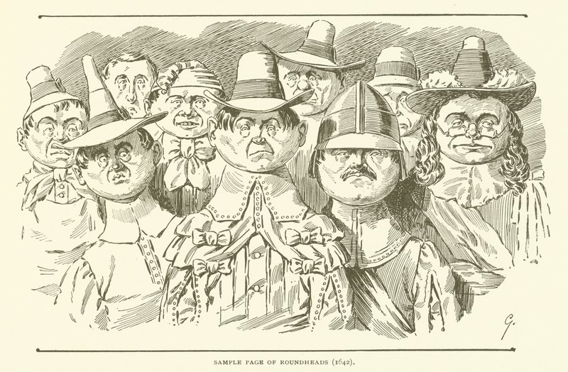Exempelsida på Roundheads (1642) av American School