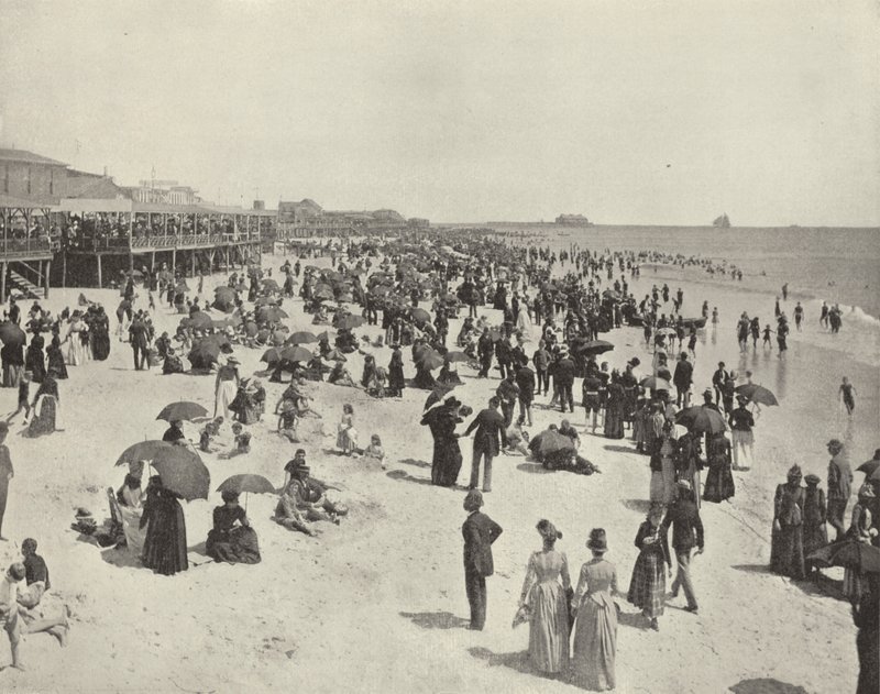 Stranden i Atlantic City, New Jersey (s/v foto) av American Photographer (after)