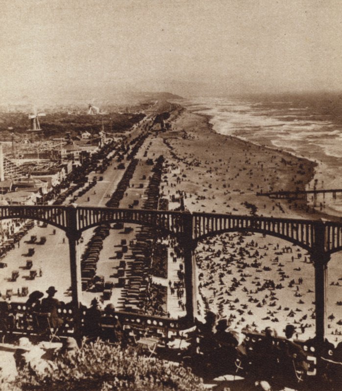 Kalifornien: San Francisco Ocean Beach (svart/vitt foto) av American Photographer (after)