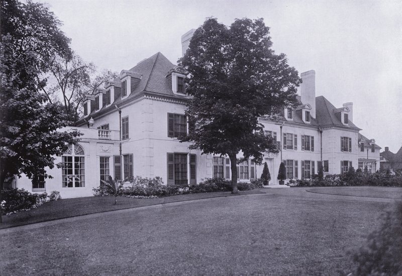 Charles A Platt: Hus i Connecticut, North Front (s/v foto) av American Photographer (after)