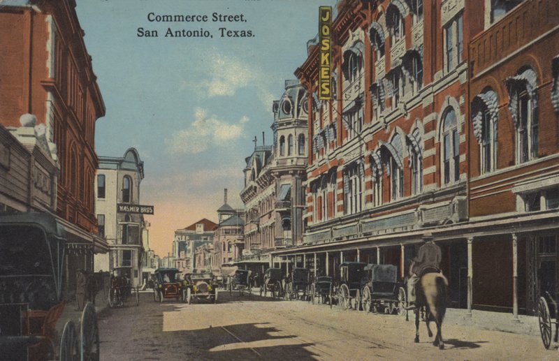 Commerce Street i San Antonio, Texas, USA (färgat foto) av American Photographer (after)