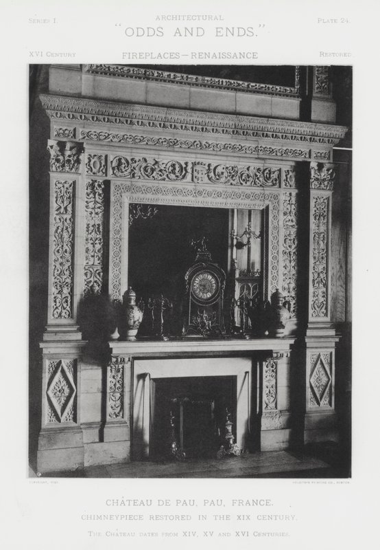 Öppen spis: Chateau De Pau, Pau, Frankrike (s/v foto) av American Photographer (after)