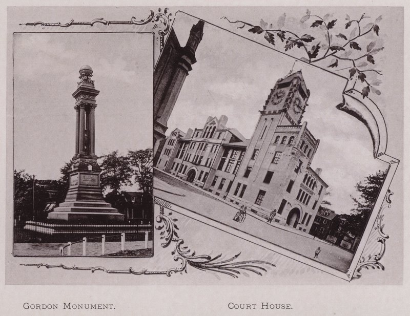 Gordon Monument; Court House (s/v foto) av American Photographer (after)