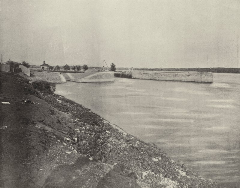 Regeringslås nära Keokuk, Iowa (s/v foto) av American Photographer (after)