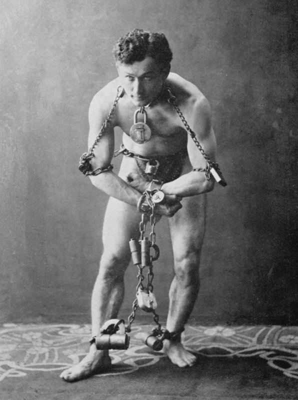 Harry Houdini, ca 1900 (s/v foto) av American Photographer (after)