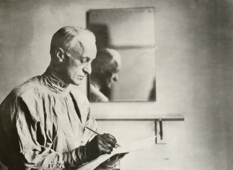 Harvey Cushing, neurokirurg, porträtt (s/v foto) av American Photographer (after)