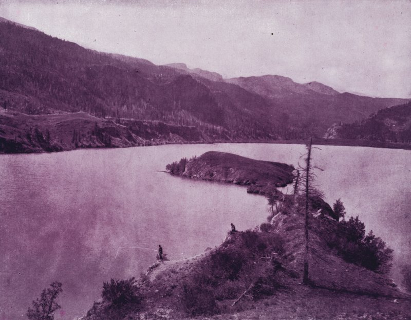 Lake San Cristoval, i knäet av Ouray Mountains, Colorado (s/v foto) av American Photographer (after)