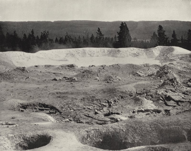 Mammoth Paint Pots, Yellowstone Valley, Wyoming (s/v foto) av American Photographer (after)