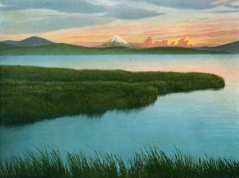 Mount McLaughlin från Upper Klamath Lake (foto) av American Photographer (after)