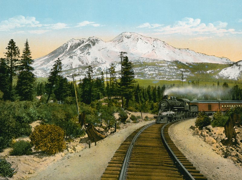 Mount Shasta från Point nära Edgewood (foto) av American Photographer (after)