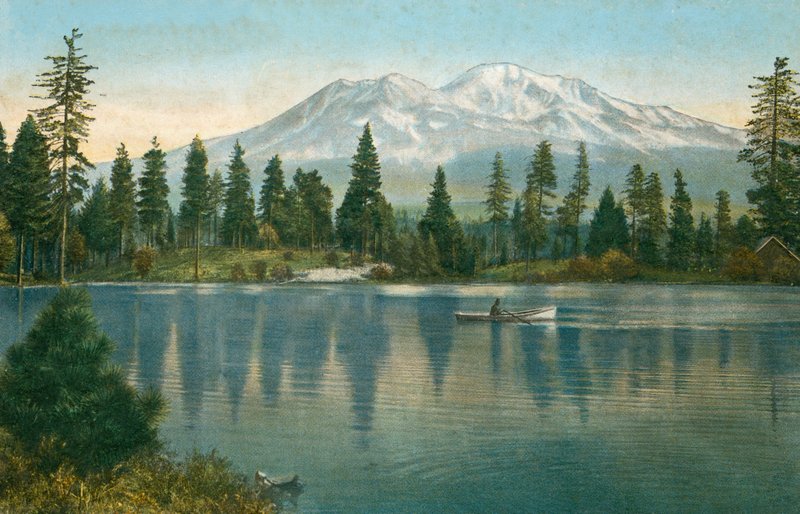 Mount Shasta, från Reservoir Lake (foto) av American Photographer (after)