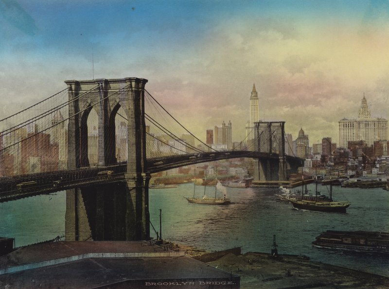 New York: Brooklyn Bridge och Lower New York (foto) av American Photographer (after)