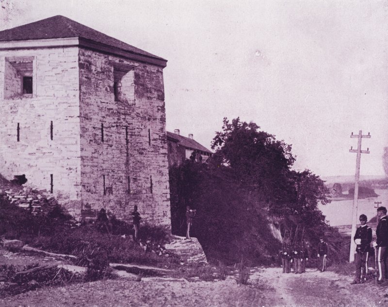 Old Fort Snelling, vid Mississippifloden (s/v foto) av American Photographer (after)