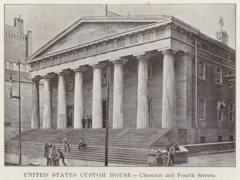 Philadelphia: United States Custom House, Chestnut and Fourth Streets (s/v foto) av American Photographer (after)