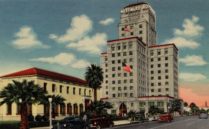 Phoenix, Arizona: Postkontor och hotell Westward Ho, North Central Avenue (foto) av American Photographer (after)