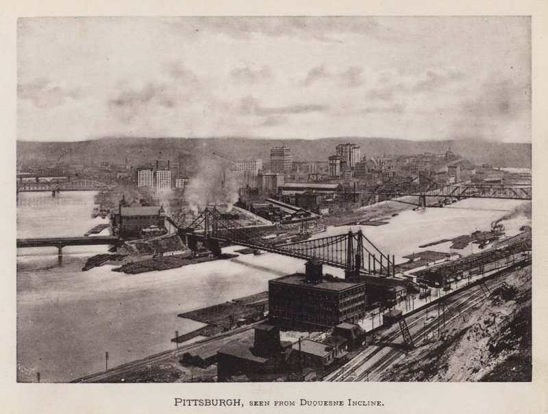 Pittsburgh: Pittsburgh, sett från Duquesne Incline (s/v foto) av American Photographer (after)