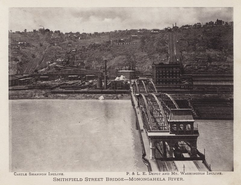 Pittsburgh: Smithfield Street Bridge, Monongahela River (s/v foto) av American Photographer (after)