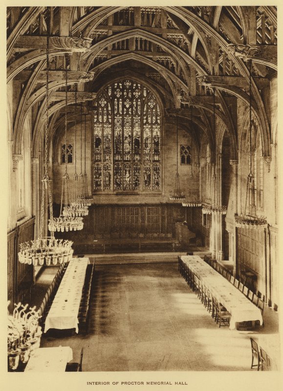Princeton University: Interiör av Proctor Memorial Hall (s/v foto) av American Photographer (after)