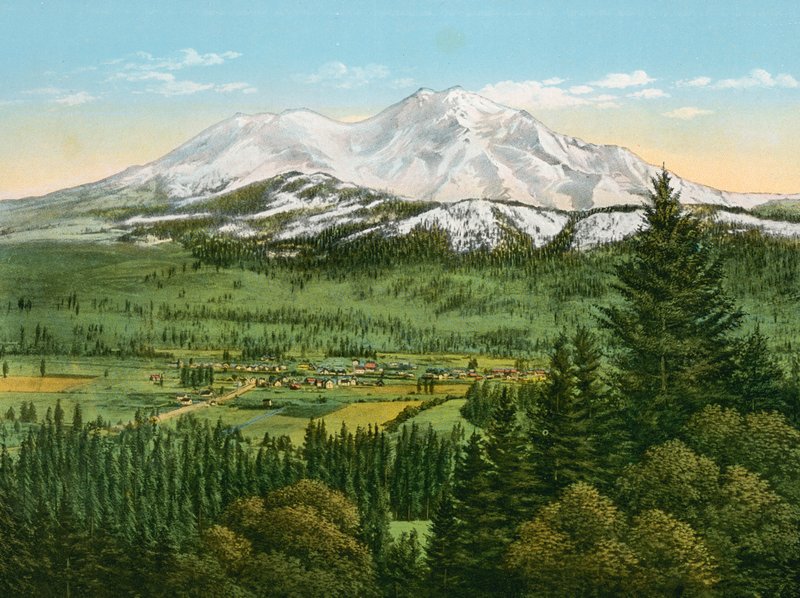 Sisson vid foten av Mount Shasta (foto) av American Photographer (after)