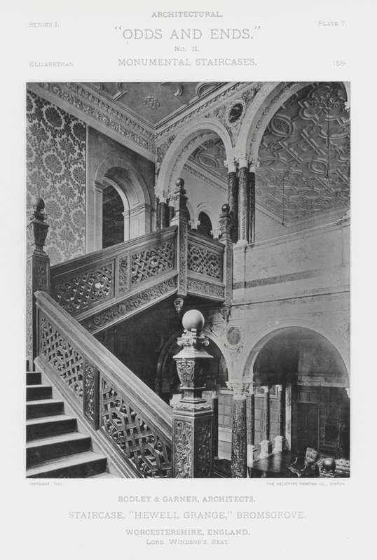 Trappa, "Hewell Grange," Bromsgrove, Worcestershire, England (s/v foto) av American Photographer (after)
