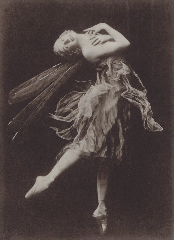Anna Pavlova i The Dragon Fly (svartvitt foto) av American Photographer