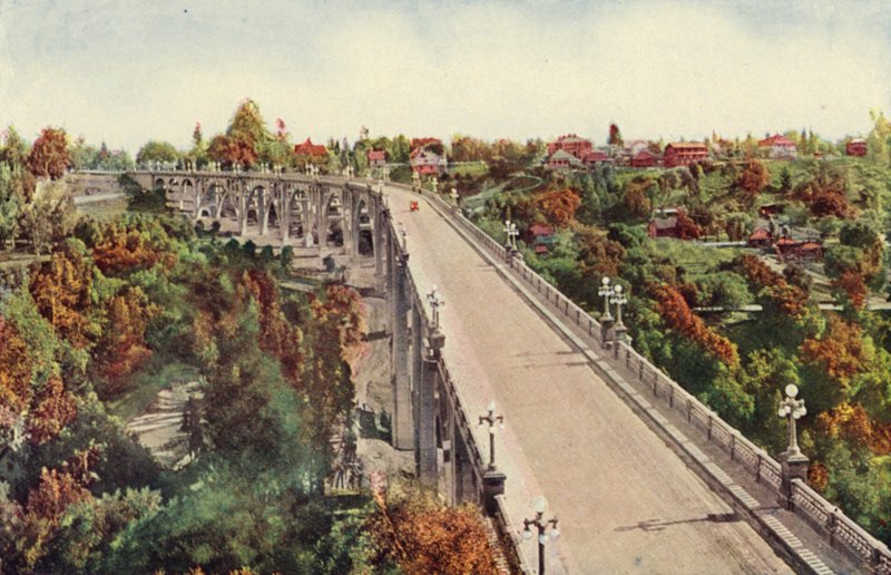 Arroyo Seco Bridge, Pasadena (färgfoto) av American Photographer