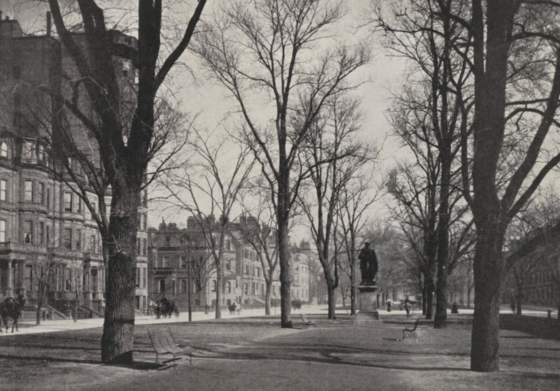 Boston: Commonwealth Avenue (svartvitt foto) av American Photographer