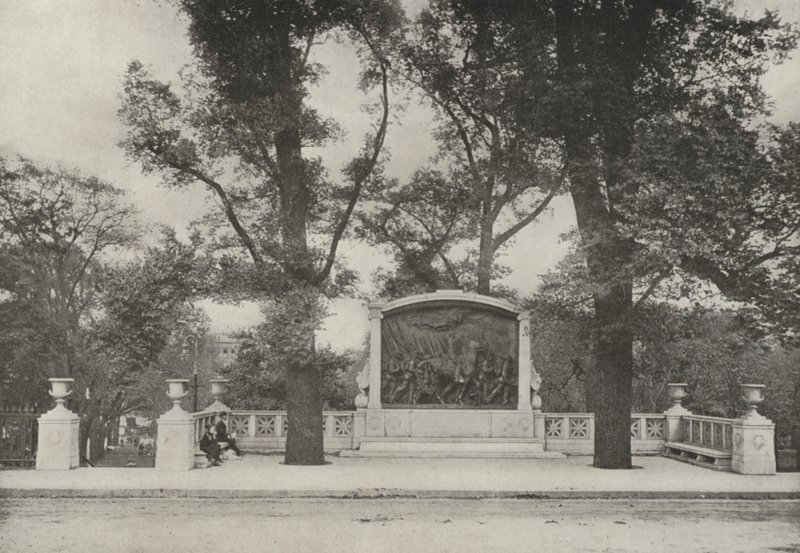 Boston: Shaw Memorial (svartvitt foto) av American Photographer
