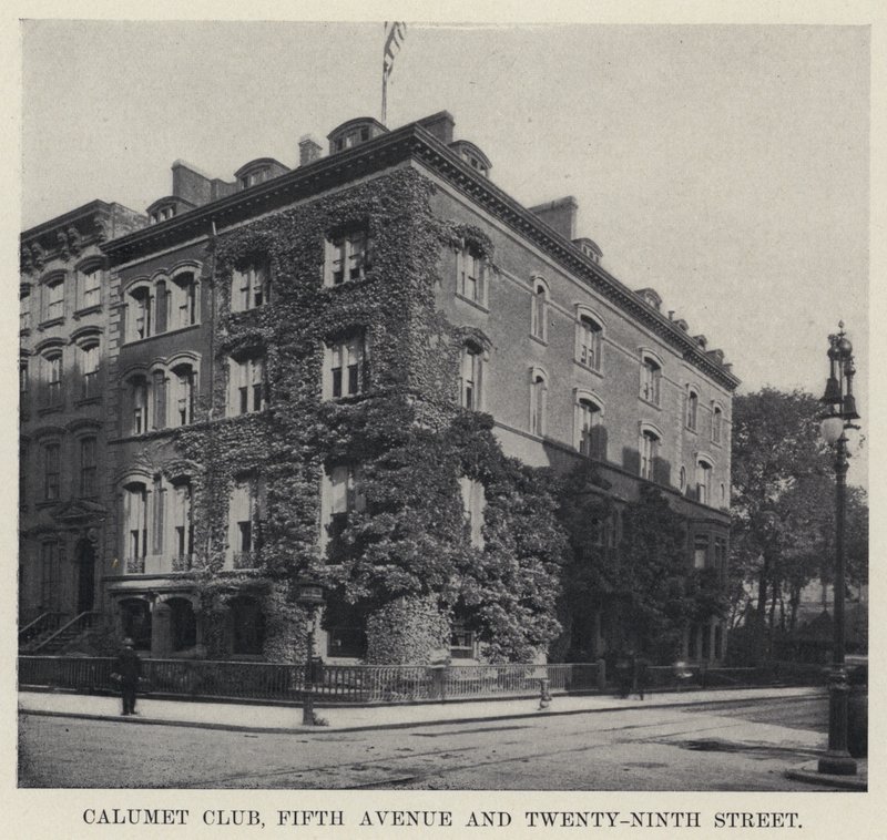 Calumet Club, Fifth Avenue och Twenty-Ninth Street (s/v foto) av American Photographer