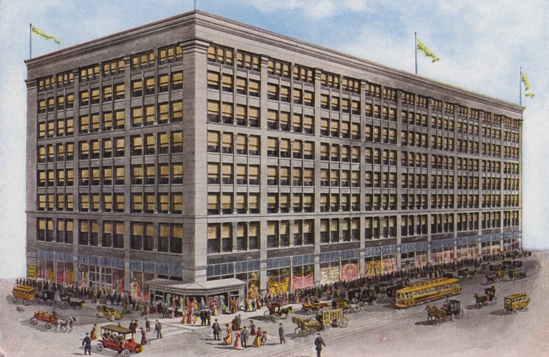 Chicago: Siegel, Cooper and Co, State and Van Buren Streets (färgfoto) av American Photographer