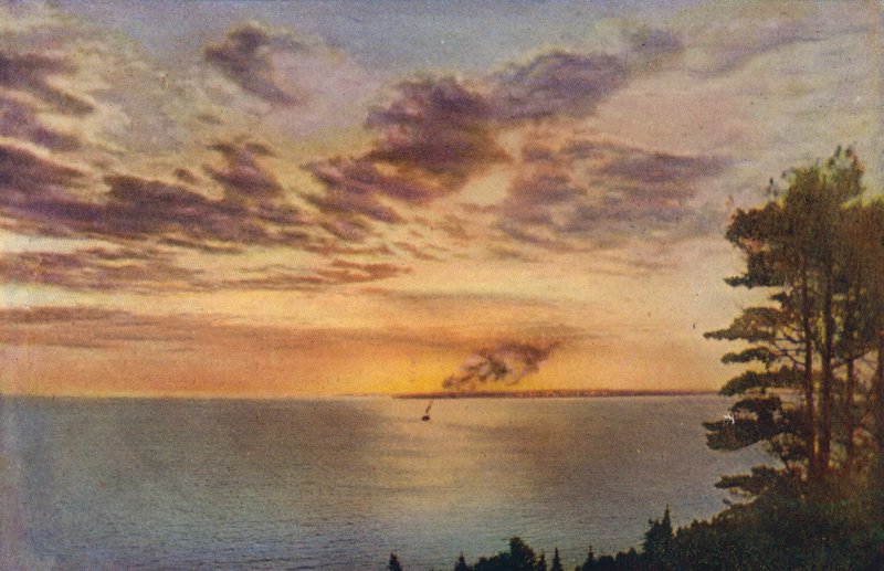Chicago: Solnedgång vid Lake Michigan (färgfoto) av American Photographer
