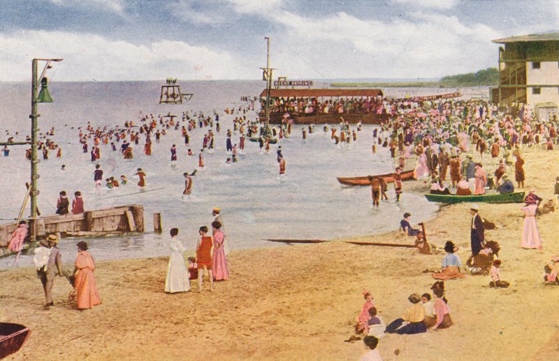 Chicago: Wilson Avenue Bathing Beach, North Shore (färgfoto) av American Photographer