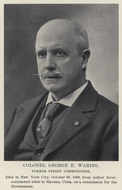 Överste George E Waring, före detta gatukommissarie (s/v foto) av American Photographer