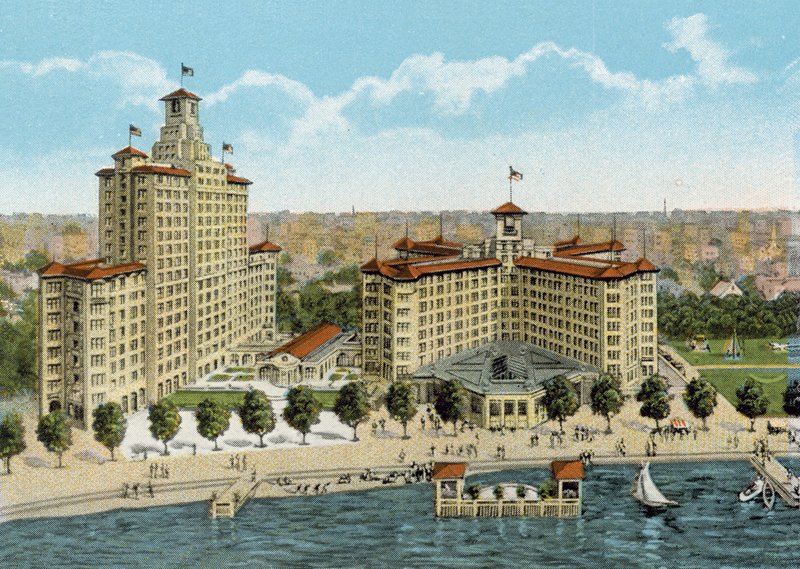 Edgewater Beach Hotel (färgad bild) av American Photographer