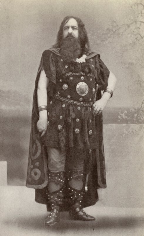 Edouard de Reszke, som Hagen, i "Gotterdammerung" (svartvitt foto) av American Photographer