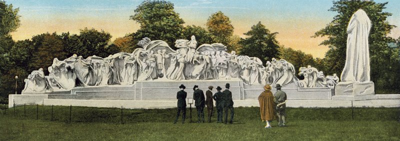 Fountain of Time, Washington Park (färgat foto) av American Photographer
