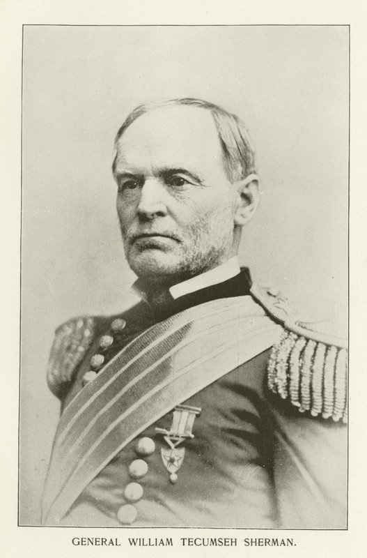 General William Tecumseh Sherman (svartvitt fotografi) av American Photographer