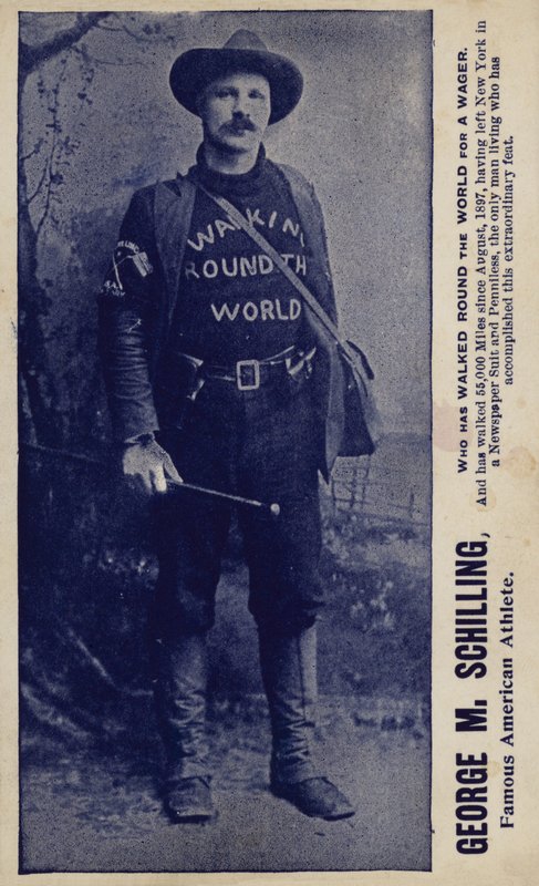 George M Schilling, berömd amerikansk idrottsman (svartvitt foto) av American Photographer