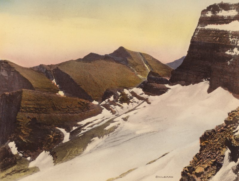 Glacier National Park: Grinnellglaciären från Garden Wall (färgfoto) av American Photographer