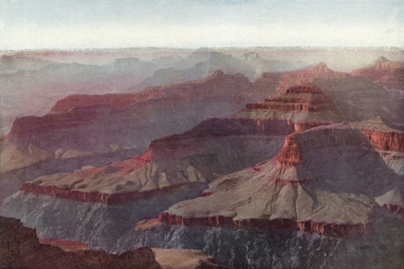 Grand Canyon, Arizona, solnedgång från Hopi Point (färgat foto) av American Photographer