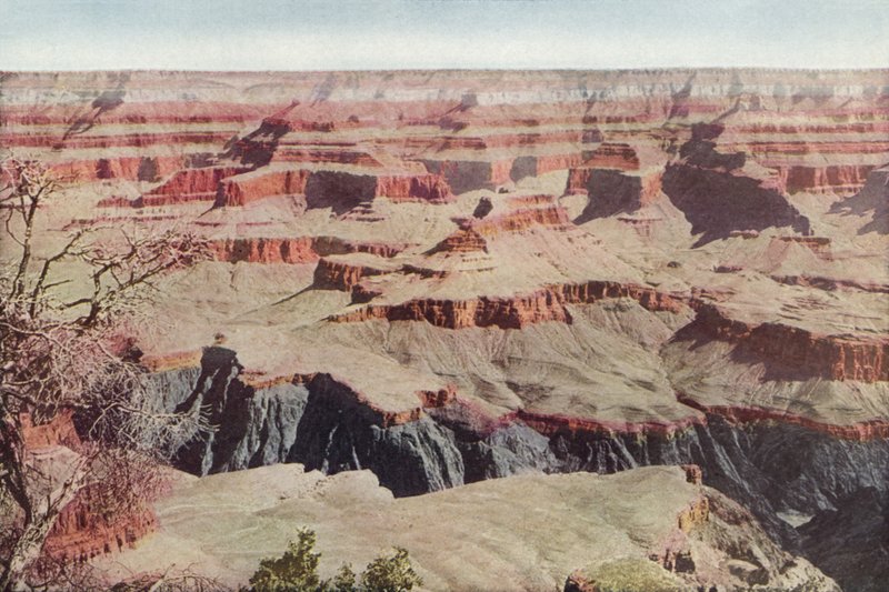 Grand Canyon, Arizona, med utsikt över Yavapai Point (färgat foto) av American Photographer
