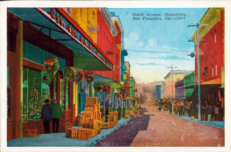 Grant Avenue, Chinatown, San Francisco, Kalifornien (färgfoto) av American Photographer