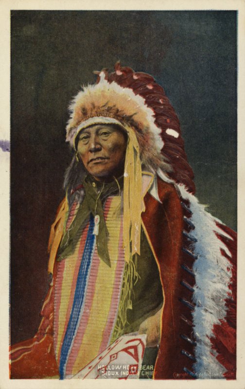 Hollow Horn Bear, Sioux indianhövding (foto) av American Photographer
