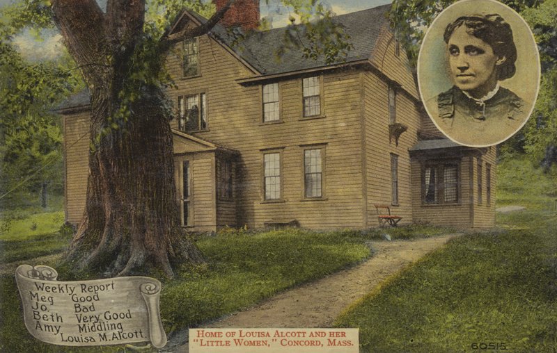 Hem till Louisa M Alcott och hennes Little Women, Concord, Massachusetts, USA (färgfoto) av American Photographer