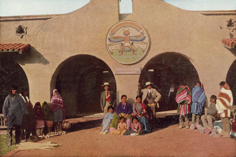 Indian Building, Albuquerque, New Mexico (färgat foto) av American Photographer
