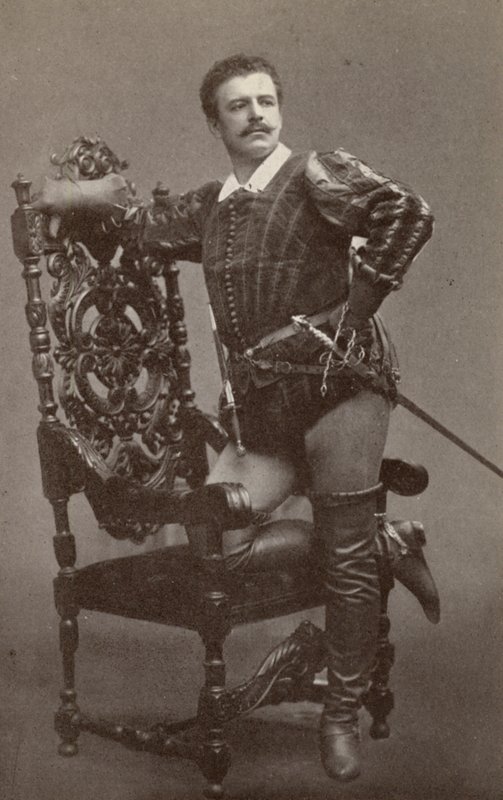 Jean de Reszke, som Raoul, i "Les Huguenots" (svartvitt foto) av American Photographer