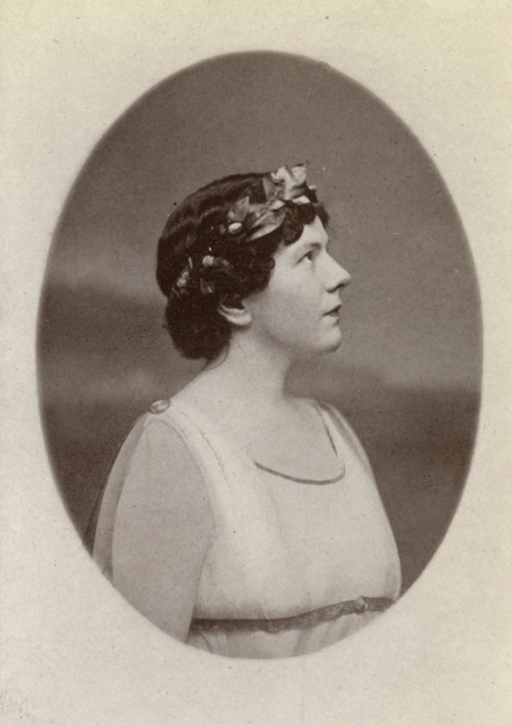 Louise Homer, som Orfeus, i "Orfeo Ed Euridice" (svartvitt foto) av American Photographer