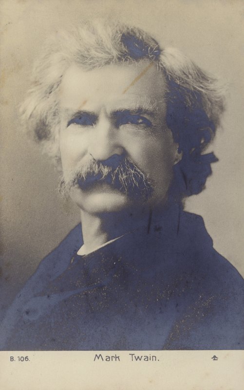 Mark Twain (1835-1910), amerikansk författare (svartvitt foto) av American Photographer
