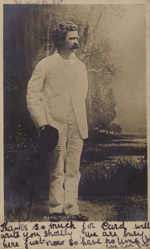 Mark Twain (1835-1910), amerikansk författare av American Photographer