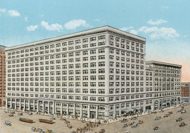 Marshall Field and Company Retail Store, delstaten och Washington (färgat foto) av American Photographer